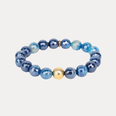 Mélange Beaded Bracelet - Sapphire