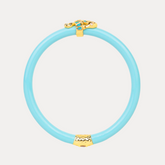 Fauna Seahorse All Weather Bangle® (AWB®) - Turquoise