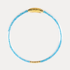 Apatite Luxe All Weather Bangle® (AWB®) - Serenity Prayer