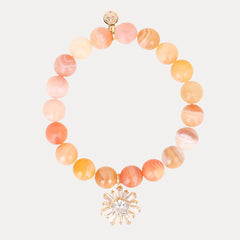 Bellini Peach Bracelet With Charm