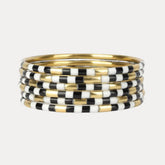 Black Veda Bangles - Set of 6