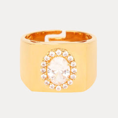 Birthday Ring - Clear/White