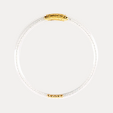 Clear Quartz Luxe All Weather Bangle® (AWB®) - Serenity Prayer
