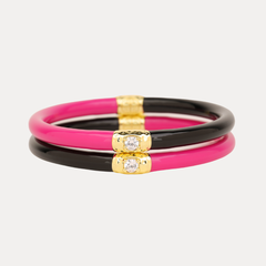 Epic Pink/Black Yin & Yang All Weather Bangles® (AWB®)