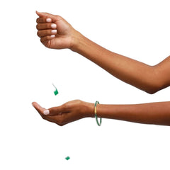 Green Onyx Luxe All Weather Bangle® (AWB®) - Serenity Prayer