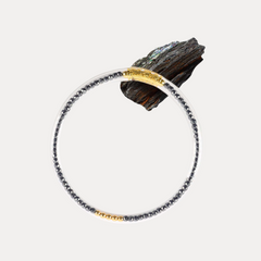 Hematite Luxe All Weather Bangle® (AWB®) - Serenity Prayer