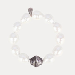 Isabel Pearl Bracelet - White