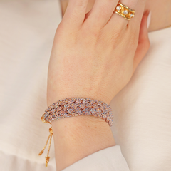 Lila Double Bailey Bracelet