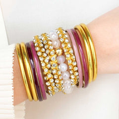 Mélange Beaded Bracelet - Snow