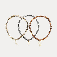 Metallic Kryptonite Bracelets - Set of 3