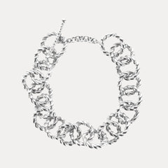 BuDhaGuy Odeon Bracelet for Men - Silver