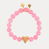 Corazon Beaded Bracelet - Pink