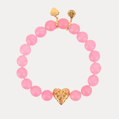 Corazon Beaded Bracelet - Pink