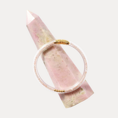 Pink Moonstone Luxe All Weather Bangle® (AWB®) - Serenity Prayer