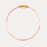 Pink Moonstone Luxe All Weather Bangle® (AWB®) - Serenity Prayer