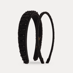 Plaza Duo Headbands - Black