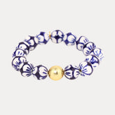 Porcelain Beaded Bracelet - Lotus