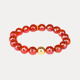 Mélange Beaded Bracelet - Scarlet
