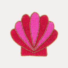 Pink Shell Coasters - Set of 4