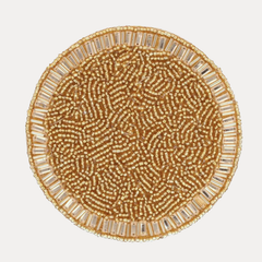 Silver & Gold Holiday Coasters - Set of 4