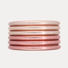 The Champagne & Rose Gold Core Mixed Stack