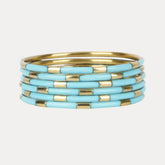 Turquoise Veda Bangles - Set of 6