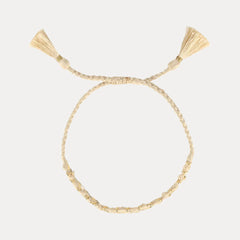 Viv String Bracelet - Ivory/Crystal