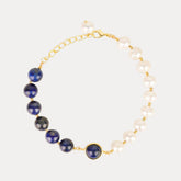 Margarite Bracelet - Lapis/Pearl