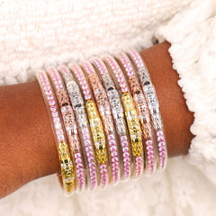 Three Queens All Weather Bangles® (AWB®) - Petal Pink