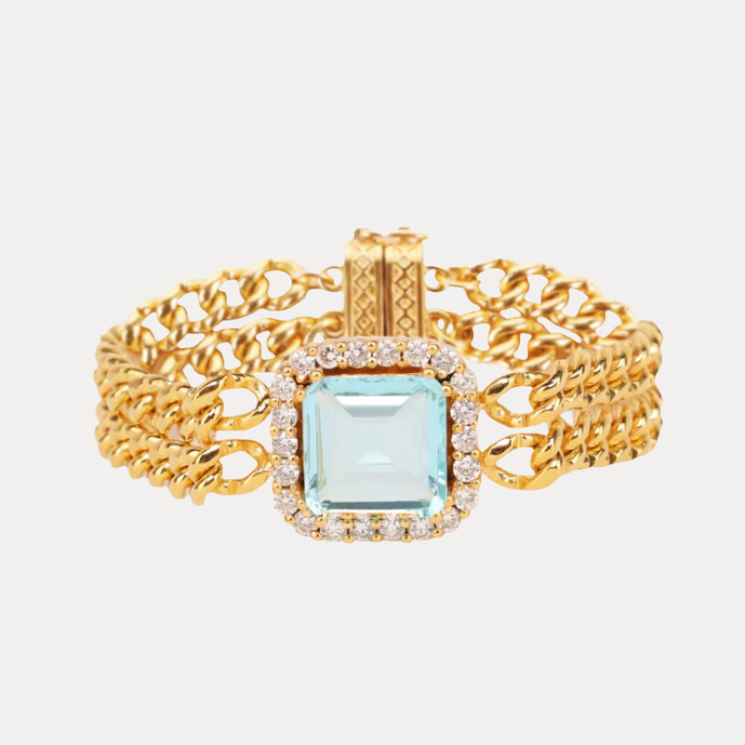 Solange Chain and Crystal Bracelet