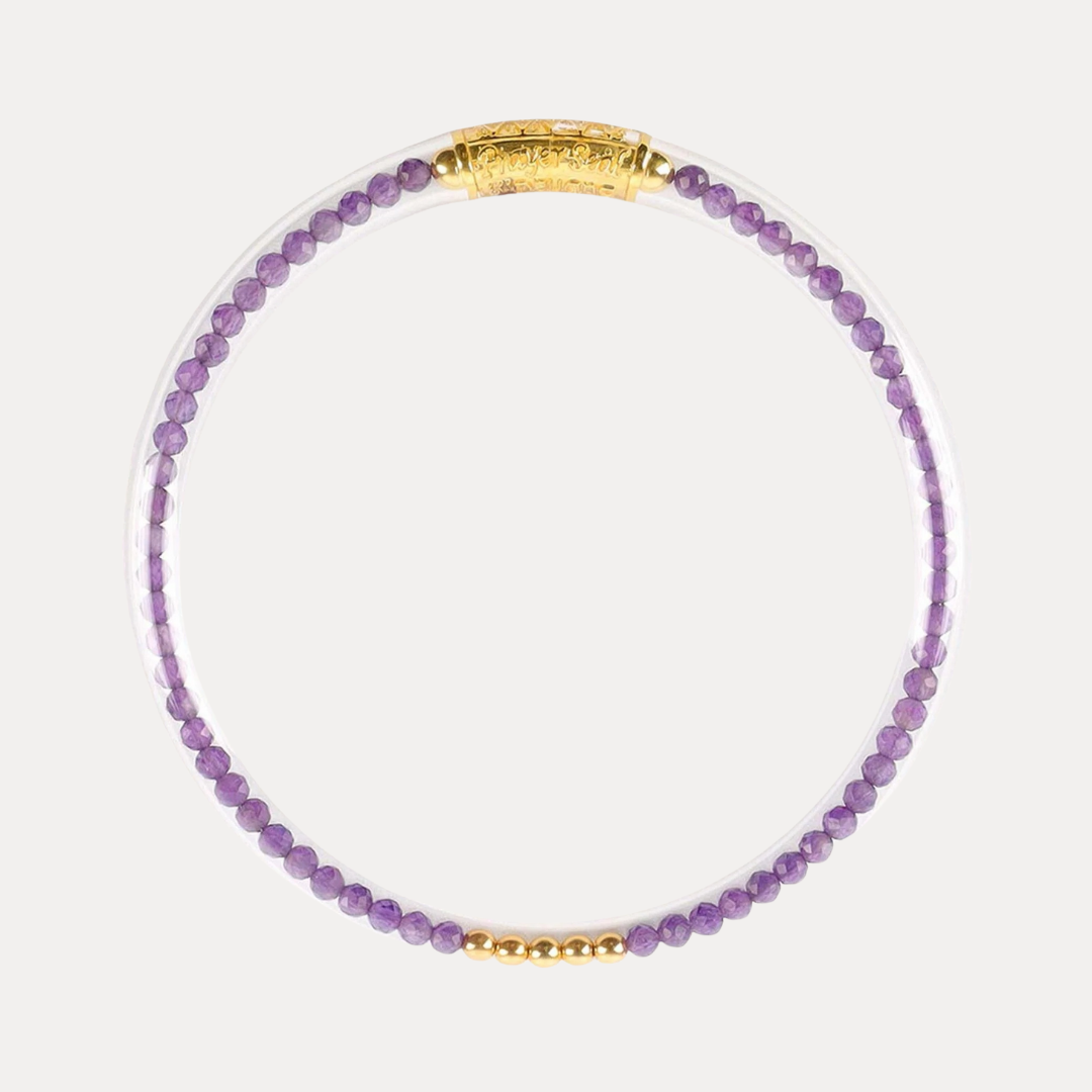 Amethyst Luxe All Weather Bangle® (AWB®) - Serenity Prayer