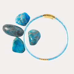 Apatite Luxe All Weather Bangle® (AWB®) - Serenity Prayer