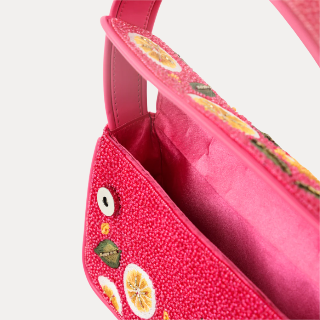 Chica Limon Beaded Handbag