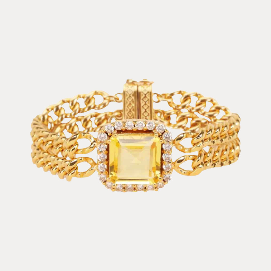 Solange Chain and Crystal Bracelet