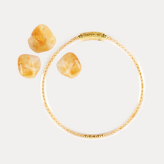 Citrine Luxe All Weather Bangle® (AWB®) - Serenity Prayer