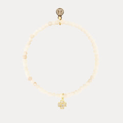Luna Bracelet - Dove With Clover Charm