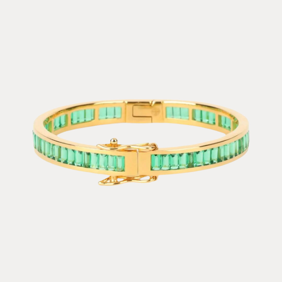 Emerald Infinity Bracelet