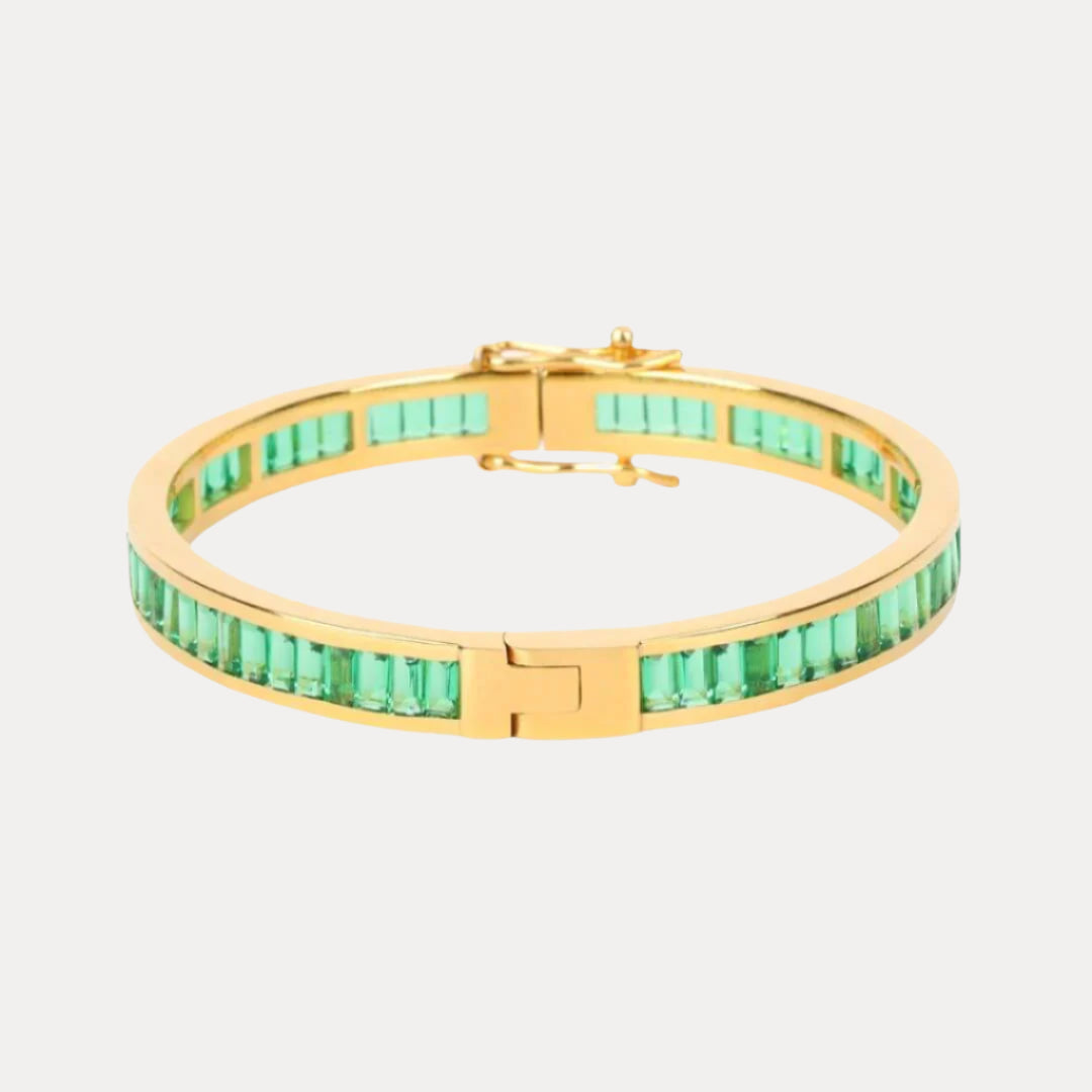 Emerald Infinity Bracelet