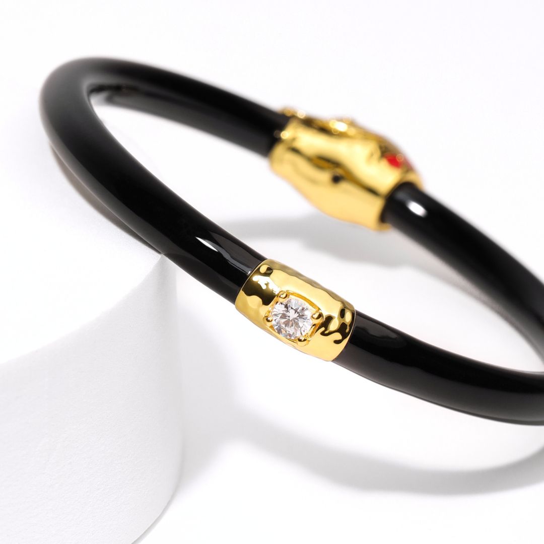 Fauna Snake All Weather Bangle® (AWB®) - Black