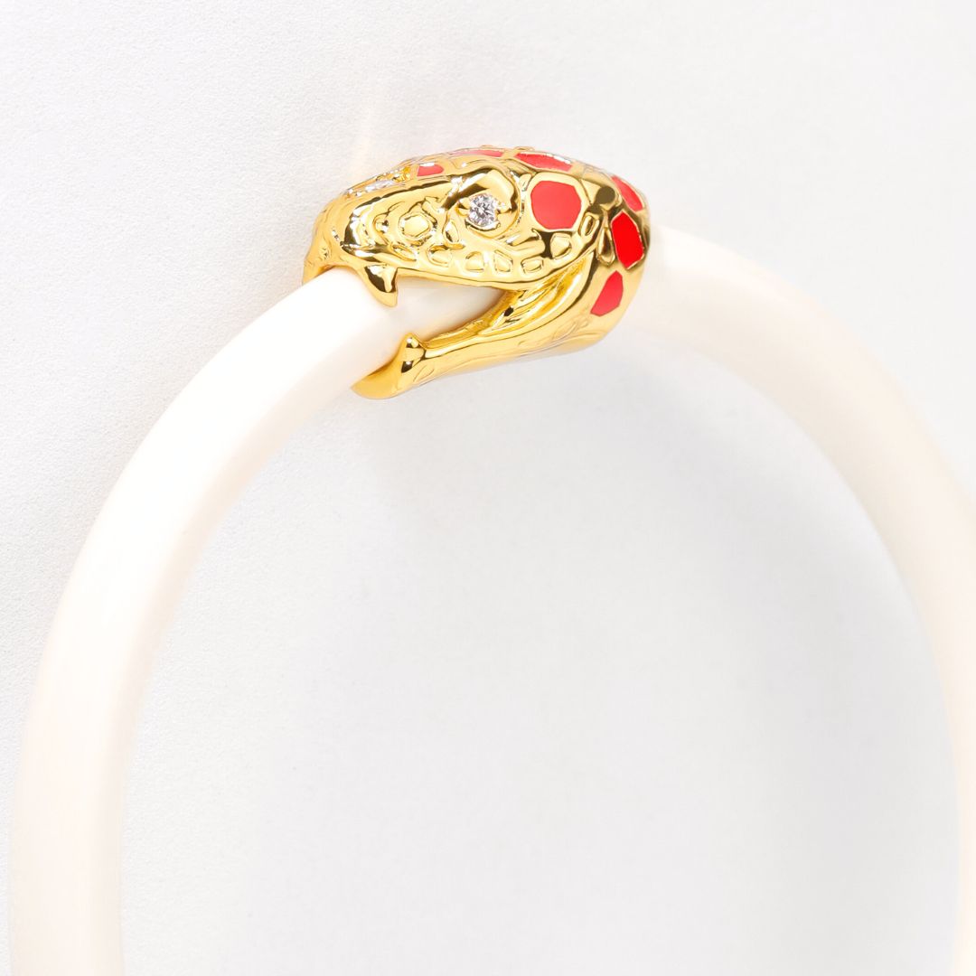 Fauna Snake All Weather Bangle® (AWB®) - Ivory