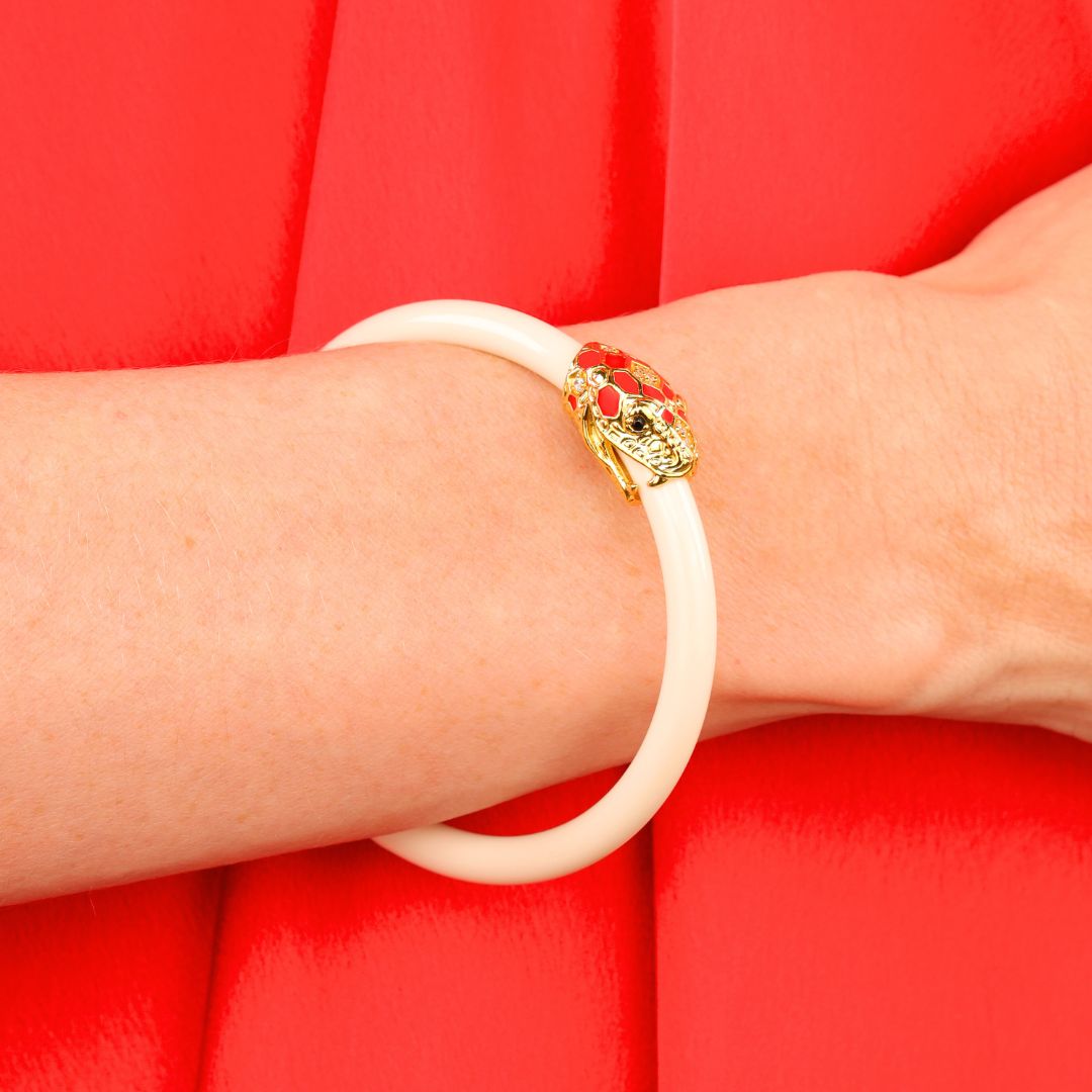 Fauna Snake All Weather Bangle® (AWB®) - Ivory