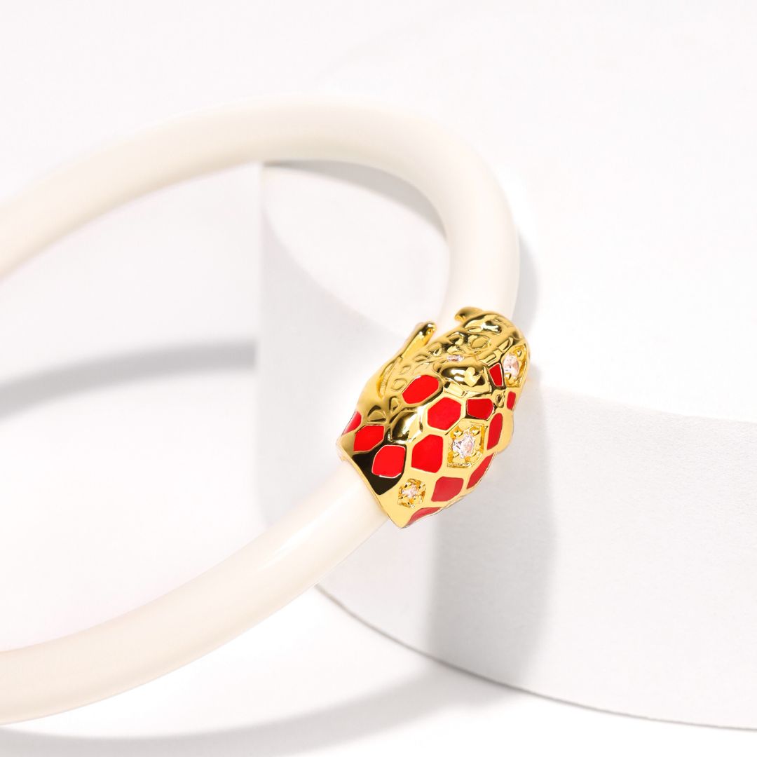 Fauna Snake All Weather Bangle® (AWB®) - Ivory