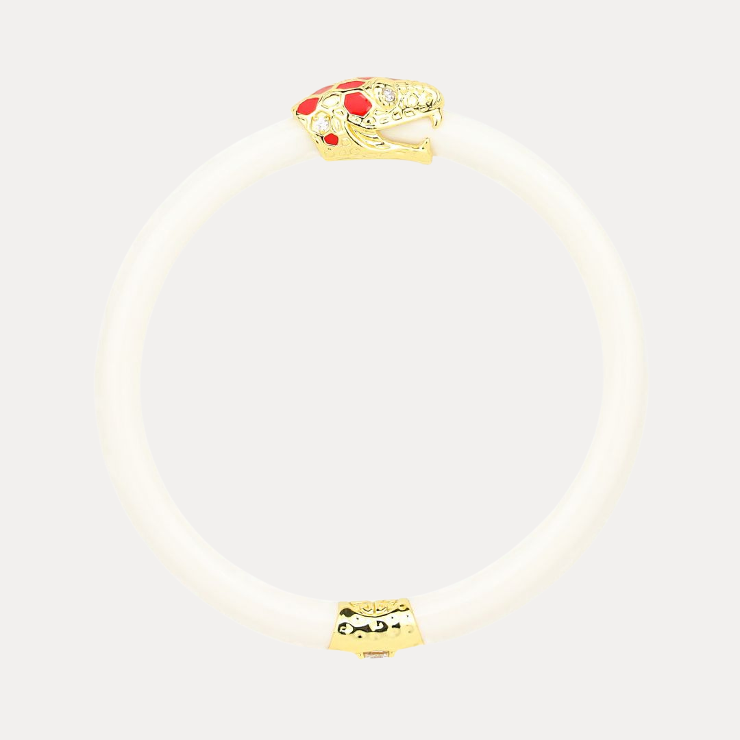 Fauna Snake All Weather Bangle® (AWB®) - Ivory