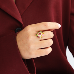 Flora Ring - Pink