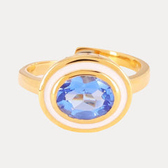 Galaxy Ring - Tanzanite/White