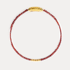 Garnet Luxe All Weather Bangle® (AWB®) - Serenity Prayer