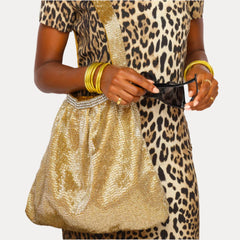 Boho Tote Bag - Gold