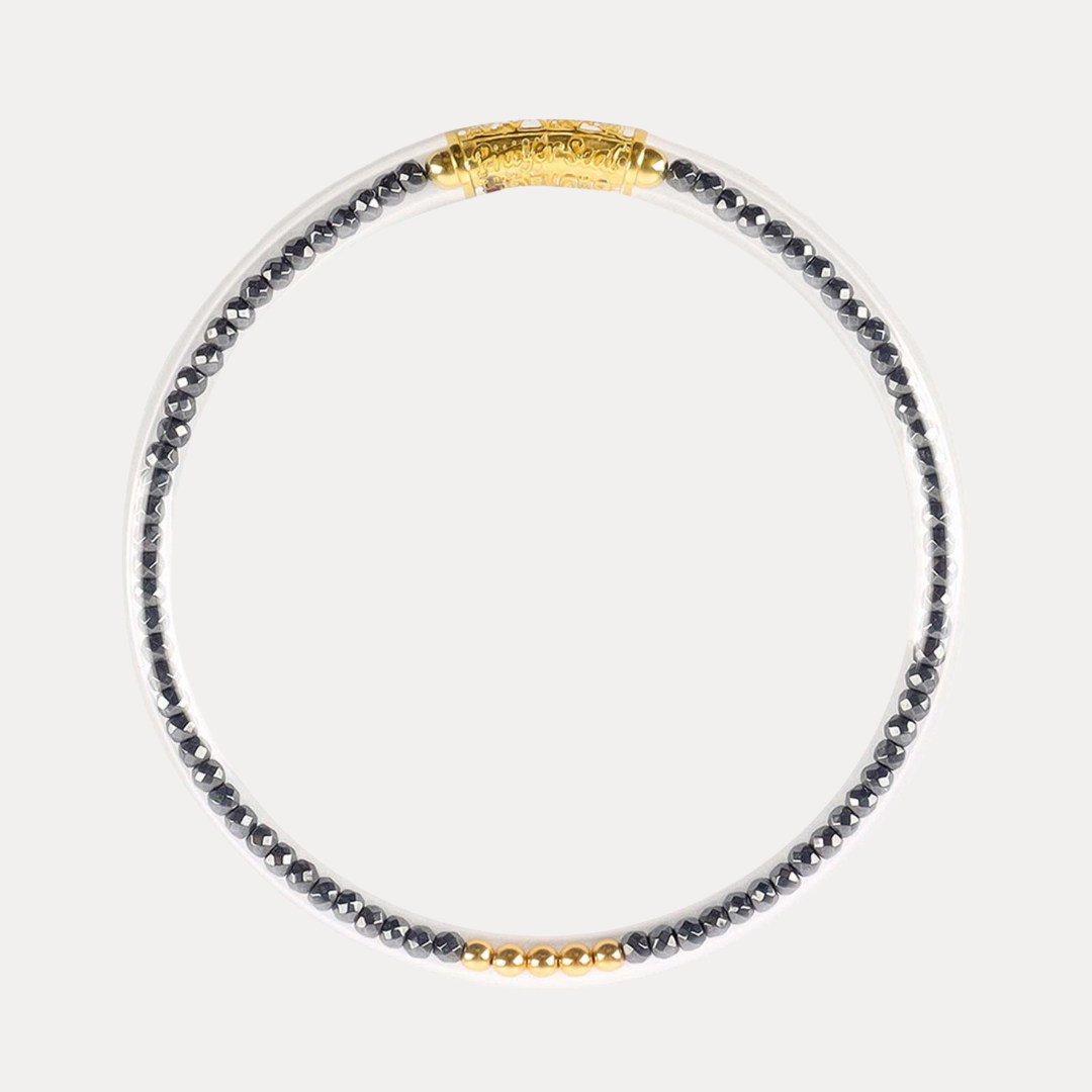 Hematite Luxe All Weather Bangle® (AWB®) - Serenity Prayer
