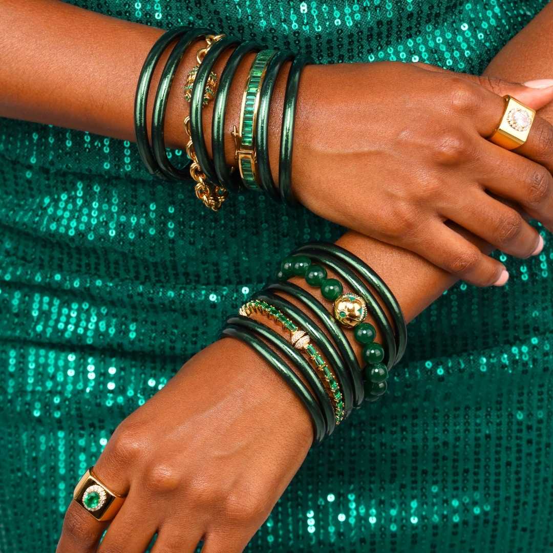 Holly Chain Bracelet - Emerald