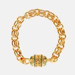 Holly Chain Bracelet - Emerald